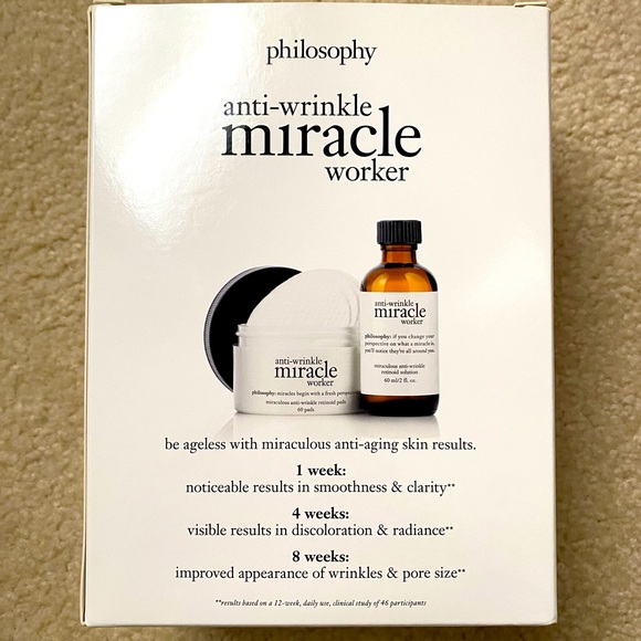 philosophy anti-wrinkle miracle worker retinoid pads and solution - Picture 3 of 8